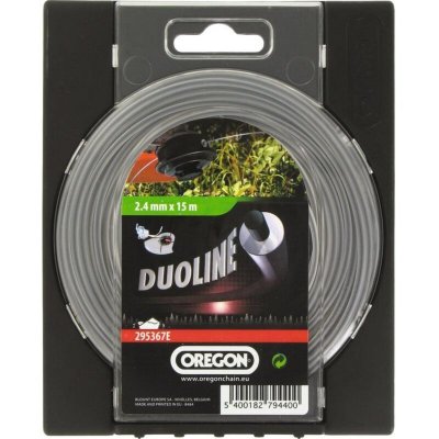 OREGON  295367E Fil de coupe rond Duoline, 2,4&nbsp;mm, 15&nbsp;m
