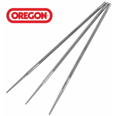 OREGON  Q70508C Pack de 3 Limes rondes ,4,8 mm,Multicolore