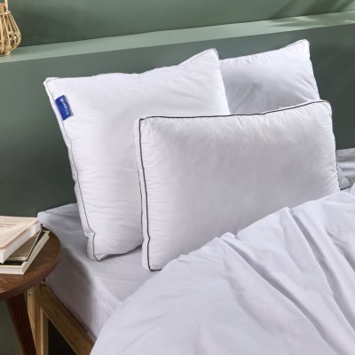 BLEU CALIN Oreiller 60x60cm sensation duvet premium Fabriqu&eacute; en France
