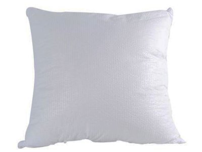 TOISON D OR Oreiller Carr&eacute; Aspect Gaufr&eacute; - Blanc - 65 x 65 cm