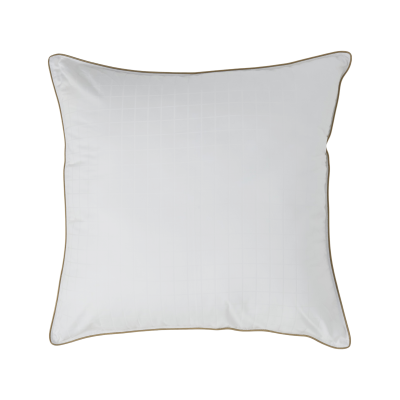 CAMIF Oreiller carr&eacute; fjord microduv - couleur - blanc, taille - 65x65