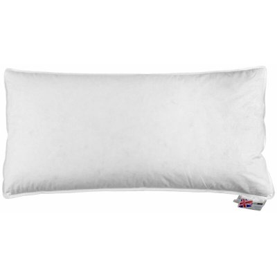 HOMESCAPES Oreiller en Plumes et duvet de canard 40 x 80 cm