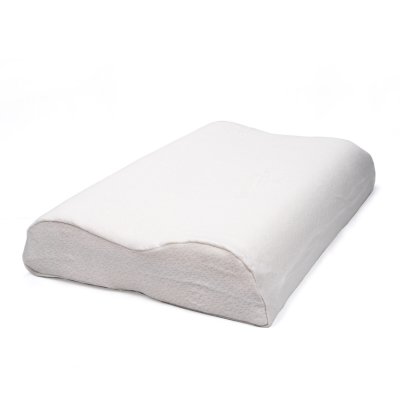 LINNEA Oreiller ergonomique 55x40 cm pilo visco-v&eacute;g&eacute;tal &agrave; m&eacute;moire de forme