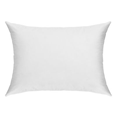 CAMIF Oreiller ferme en duvet et percale bio Cl&eacute;o -50 x 70 cm-