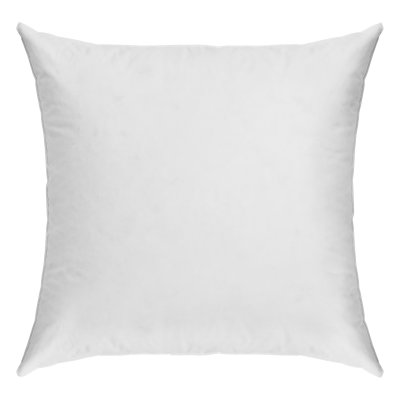CAMIF Oreiller ferme en duvet et percale bio Cl&eacute;o -60 x 60 cm-