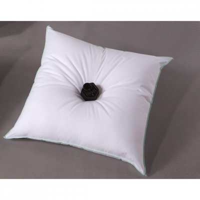 BECQUET Oreiller m&eacute;dium 65x65 blanc en coton