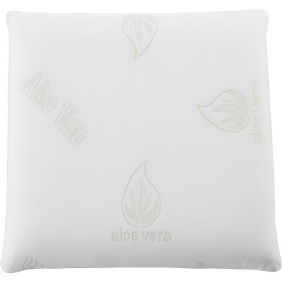 VENTE UNIQUE Oreiller m&eacute;moire de forme DOUCEUR d ALOE VERA de NATUREA - 60 x 60 cm