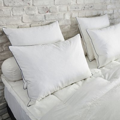 DUNLOPILLO Oreiller Natur'Duv Ferme - 10% duvet - 60/60  Blanc