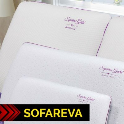 SOFAREVA Oreiller Perfect Night 30x50cm M&eacute;moire de forme Semi ferme &agrave; moelleux