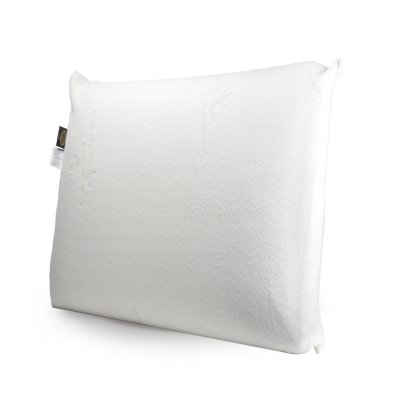 LINNEA Oreiller pilo Visco-v&eacute;g&eacute;tal &agrave; m&eacute;moire de forme Carr&eacute; 60x60 cm - Blanc