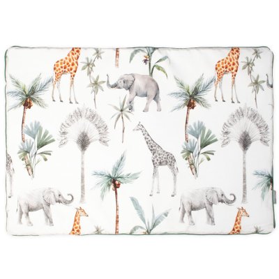 SEVIRA KIDS Oreiller plat r&eacute;versible en coton- Safari 60x40