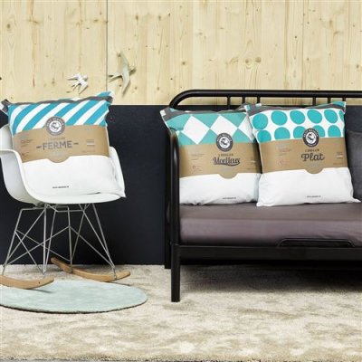 PETIT MEUNIER Oreiller Sur Mesure Microfibre   60 x 60 cm