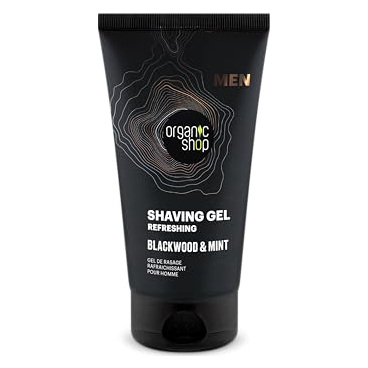 ORGANIC SHOP  Gel &agrave; Raser Rafra&icirc;chissant Blackwood & Menthe 150 ml