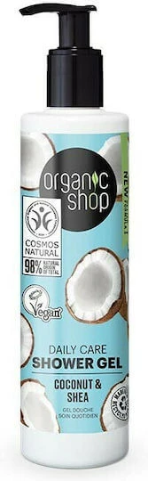 ORGANIC SHOP  Gel Douche pour Soin Quotidien Coco & Karit&eacute; 280 ml