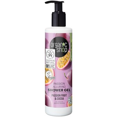 ORGANIC SHOP  Gel Douche Tentation Nuit Fruit de la Passion et Cacao