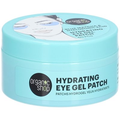 ORGANIC SHOP  Hydrating Eye Gel Patch Blue Matcha Hyaluronic Acid 60uds