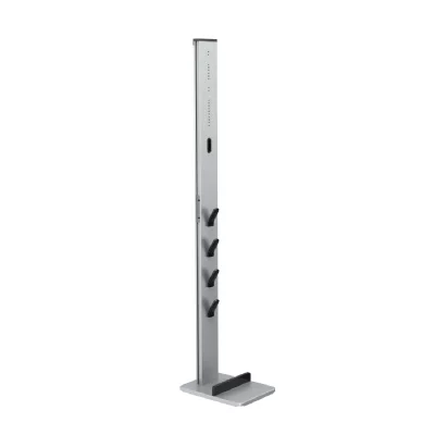 XAVAX Organiseur sur pied pr aspirateur sans fil, 29,5x22x128cm, argt/noir