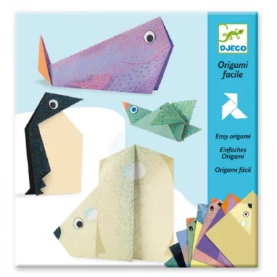 **** Origami facile Les animaux polaires Djeco