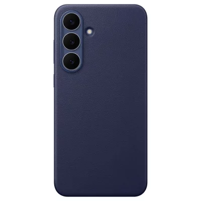 SAMSUNG Original Coque Kindsuit En Cuir V&eacute;gan  Galaxy S25 Fe Dark Blue