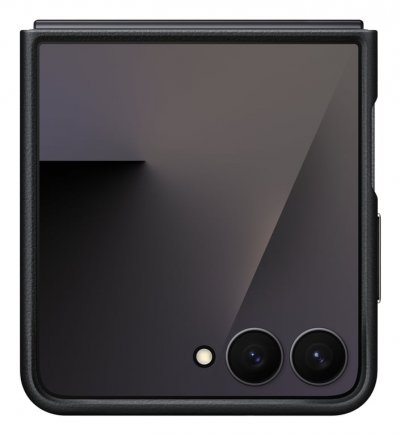 SAMSUNG Original Coque KindSuit en Cuir V&eacute;gan  Galaxy Z Flip 7 - Black