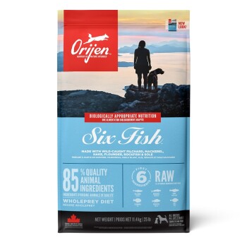 ORIJEN  Six Fish Adult 11.4kg Dog Food Clair 11.5kg