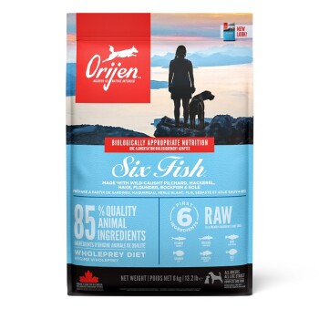 ORIJEN  Six Fish Adult 6kg Dog Food Clair 6kg