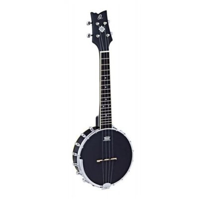 ORTEGA  Banjol&eacute;l&eacute; S&eacute;rie Banjolele 4 cordes + Gigbag - Noir (OUBJ100-SBK)