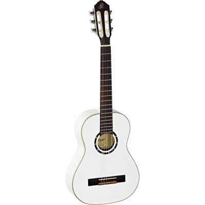 ORTEGA  R121-1/2 - Guitare Classique 1/2 - Blanc Brillant (+Housse)