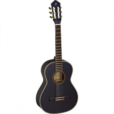 ORTEGA  R221-3/4 - Guitare Classique 3/4 - Noir Brillant (+Housse)