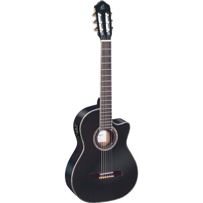 ORTEGA  Rce141 - Guitare &Eacute;lectro-Classique - Noir Brillant (+Housse)
