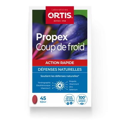 ORTIS  Propex Coup de Froid Compl&eacute;ment Alimentaire 45 Comprim&eacute;s