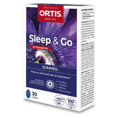 ORTIS  Sleep&go 30 Comprim&eacute;s - Bo&icirc;te 30 comprim&eacute;s