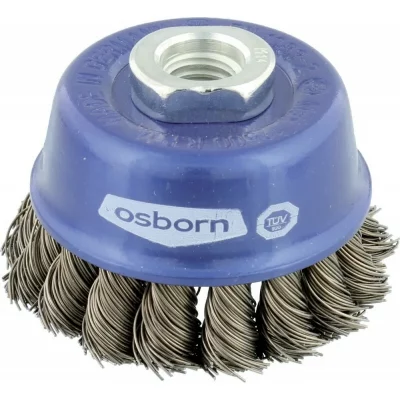 OSBORN  0002608151 M140.50 Mm Twisted Steel Cup Circular Brush Bleu