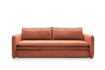 CASANOVA PARIS Oscar - Canap&eacute; Droit Convertible 3 Places 3 Places Terracotta