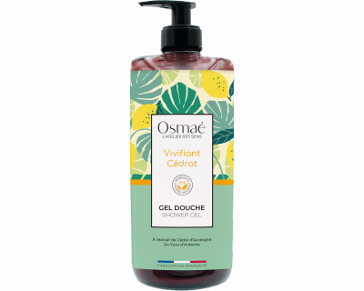 OSMAE  Collection fra&icirc;cheur - Gel douche vivifiant c&eacute;drat n&deg;11 1L