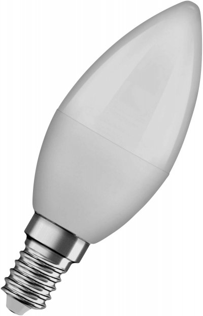 OSRAM  Ampoule LED Flamme d&eacute;polie avec radiateur 5,5W=40 E14 chaud