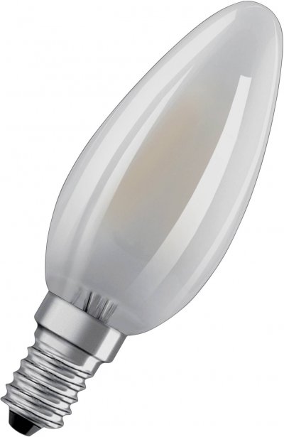 OSRAM  Ampoule LED Flamme verre d&eacute;poli variable 6,5W=60 E14 chaud