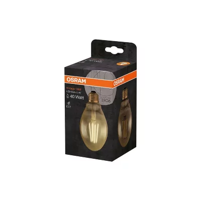 OSRAM  ampoule led ovale e27 vintage edition 1906 - 4,5 w - ambr&eacute;