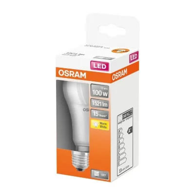 OSRAM  Ampoule LED Standard d&eacute;polie avec radiateur 13W=100 E27 chaud