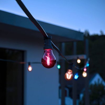 OSRAM  Ampoule LED Standard verre rouge d&eacute;co  2,5W=15 E27 chaud