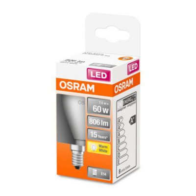 OSRAM  Classic P ampoule LED E14 7W 2&nbsp;700K mate