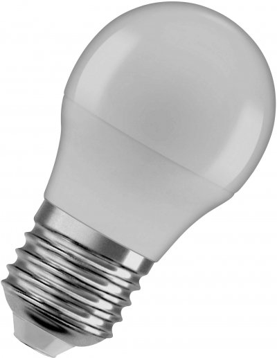OSRAM  - LED sph&eacute;rique d&eacute;polie+radiateur 5W E27 chaud