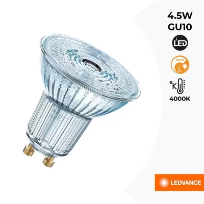 OSRAM  Parathom LED Spot GU10 Dimmable 4,5W (remplace 35W) 51mm