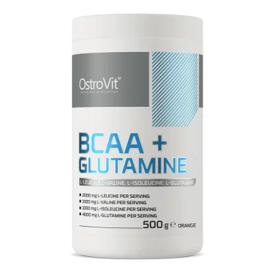 OSTROVIT  100% BCAA + Glutamine 500g Orange - BCAA