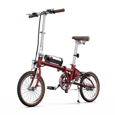 ONESPORT OT02 V&eacute;lo Electrique - Moteur 250W Batterie 36V5.2Ah Pliant 16po Roues - Rouge