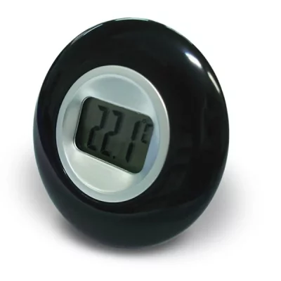 OTIO  thermom&egrave;tre d'int&eacute;rieur avec &eacute;cran LCD 77 mm noir