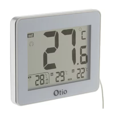 OTIO -Thermom&egrave;tre int&eacute;rieur/Ext&eacute;rieur filaire Blanc - 