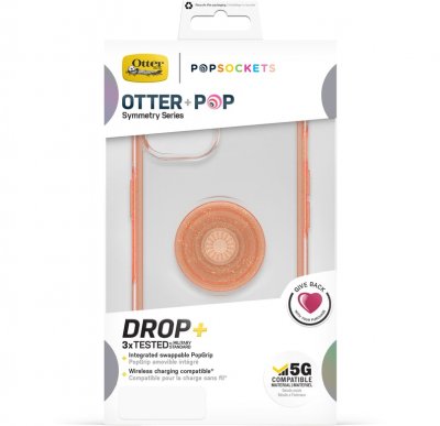 OTTERBOX Otter+Pop Symmetry Clear NEW IP 12 Melondramatic - clear/coral