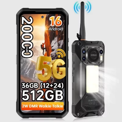 OUKITEL  WP61 Plus 5G Smartphone Incassable - Noir
