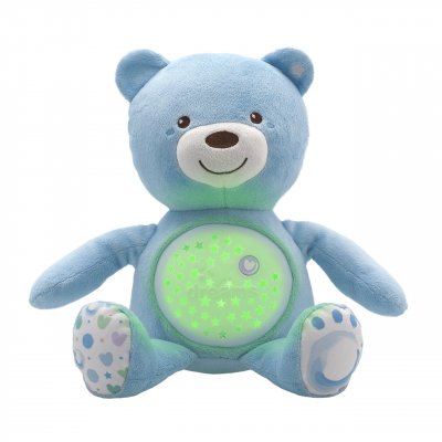 CHICCO Ourson Projecteur  First Dreams Bleu 